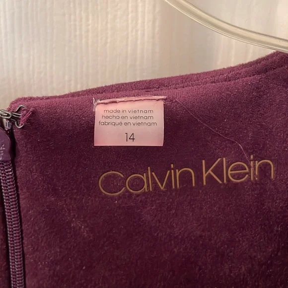 Purple plum suede dress - Picture 6 of 6